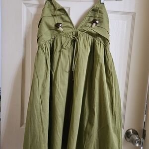 Primark Olive Green Midi Dress